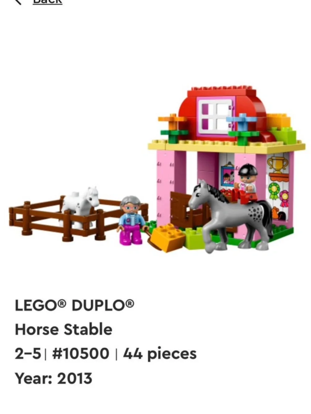 Bundle of Horse Stable and Bunnies RETIRED DUPLO sets